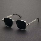 Vintage Square Metal Sunglasses Men Women Retro Luxury Dark Lens