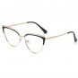 Classic Cat-eye Metal Multi-color Women's Photochromic Anti-blue Light Glasses