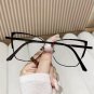 Cat Eye Photochromic Glasses Women Anti Blue Light Metal Frame - Black