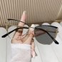 Cat Eye Photochromic Glasses Women Anti Blue Light Metal Frame - Gold Black