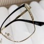 Cat Eye Photochromic Glasses Women Anti Blue Light Metal Frame - Gold Black