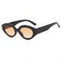 Womenâs Oval Cat Eye Sunglasses Black Frame Amber Lens UV400 Trendy 2026