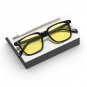 Rectangle Tony Stark Sunglasses Men Yellow Lens Brand Designer Fashion Iron Man