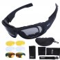Daisy C6 Polarized Ballstic Army Sunglasses Military Goggles Rx Insert 4 Lens Ki