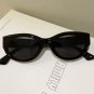 Cat Eye Sunglasses Women Black Retro Oval Fashion UV400 Trendy Shades