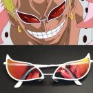 Doflamingo Anime Sunglasses Red Lens Cat Eye Cosplay Glasses Unisex