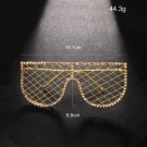 Hot tassel glasses frame no lens rhinestone glasses frame personality accessorie