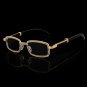 Luxury Gold Rhinestone Square Sunglasses &acirc;�� UV400 Fashion Eyewear for Men & Women