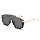 Large frame integrated color  sunglasses with cross-border personality and moder