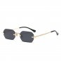 Vintage Rimless Polygon Sunglasses Women Men Luxury Brand Designer Popular Trave