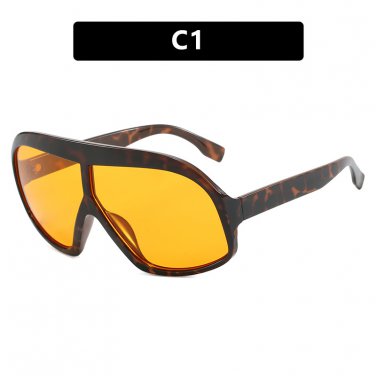 Conjoined large frame sunglasses, fashionable and versatile sunglasses, cross-bo