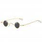 New Ultra-Small Frame Round Punk Sunglasses Men And Women Tide Hanging Nose Stre