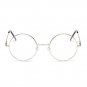 Round Metal Frame Glasses With Clear Lens