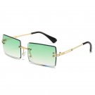 New Frameless Beveled Square Sunglasses In Fashionable Gradient Colors Trendy Ph