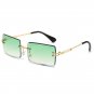 New Frameless Beveled Square Sunglasses In Fashionable Gradient Colors Trendy Ph
