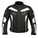 Grey Waterproof Motorbike Motorcycle Jacket Cordura Textile