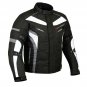 Grey Waterproof Motorbike Motorcycle Jacket Cordura Textile