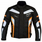 Armourd Motorbike Racing Cordura Textile Jacket Waterproof Bike Rider Jacket - Orange