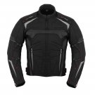 Men Motorcycle Waterproof Cordura Jacket Motorbike Textile Coat Black XS-7XL
