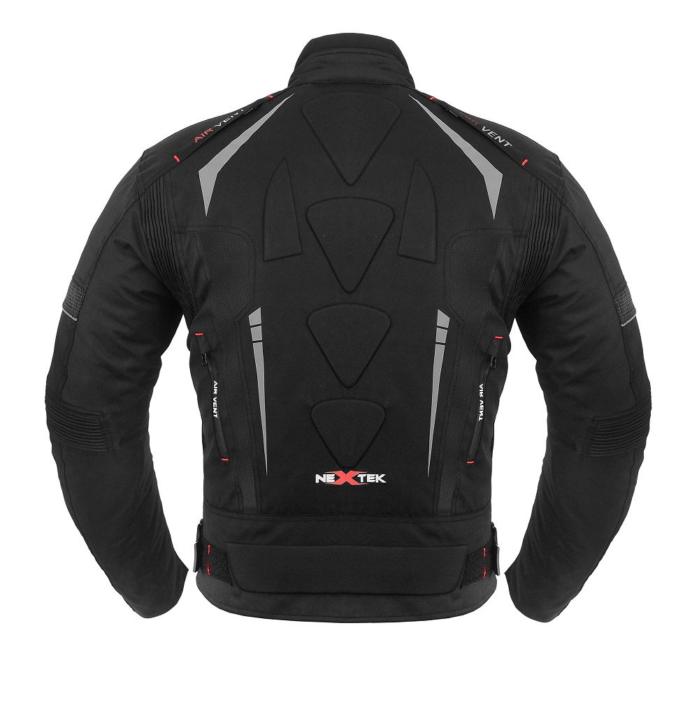 Men Motorcycle Waterproof Cordura Jacket Motorbike Textile Coat Black XS-7XL