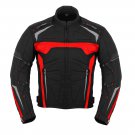 RED Motorbike Cordura Jacket UK Bikers Riding Jacket Winter Biker Racing Coat Waterproof
