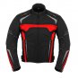 RED Motorbike Cordura Jacket UK Bikers Riding Jacket Winter Biker Racing Coat Waterproof