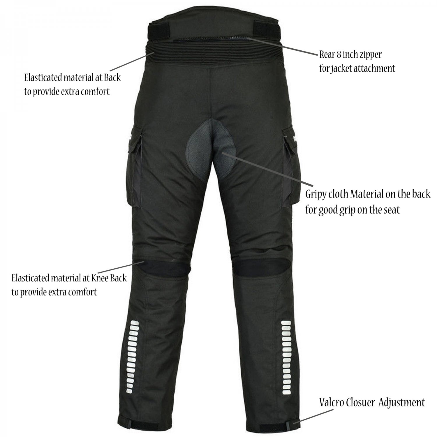 Motorbike Racing Armoured Trousers Cordura Textile Bike Riders Pant ...