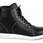 Black Leather Motorbike Waterproof Men's Boys Boots Shoes Sneaker Bike Riders Fashion