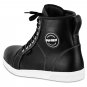Black Leather Motorbike Waterproof Men's Boys Boots Shoes Sneaker Bike Riders Fashion