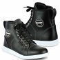 Black Leather Motorbike Waterproof Men's Boys Boots Shoes Sneaker Bike Riders Fashion