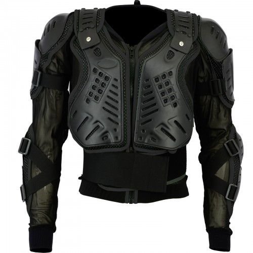 Men Motorbike Riding Comfortable Jacket Body Armour Chest Protection Black