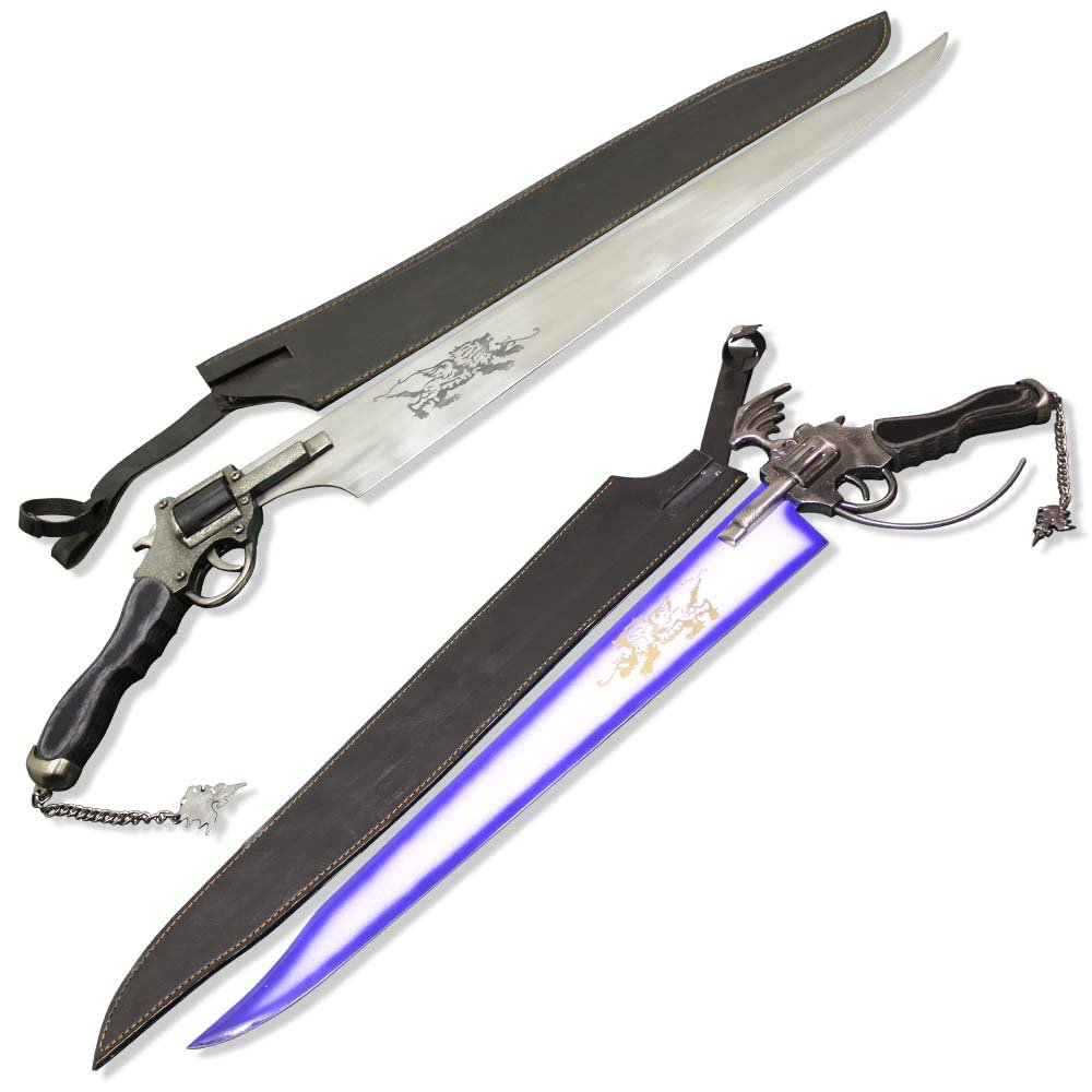 Functional Squall Gunblade Revolver Sword & Squall Leonhart Lionheart ...