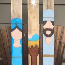 Set of 3 Reclaimed Wood Nativity Christmas Signs