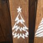 Set of 3 Rustic Wooden Christmas Trees Signs
