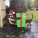 Dachshund (Doxie) Christmas Yard Art / Lawn Display - Set of 4