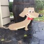 Dachshund (Doxie) Christmas Yard Art / Lawn Display - Set of 4