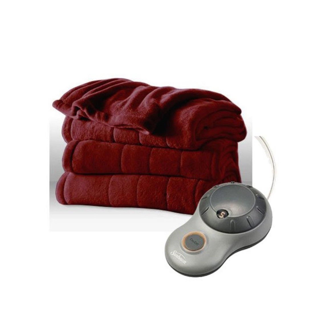 * NEW * Sunbeam Imperial Plush Heated Blanket w/ Dual Controls (Queen
