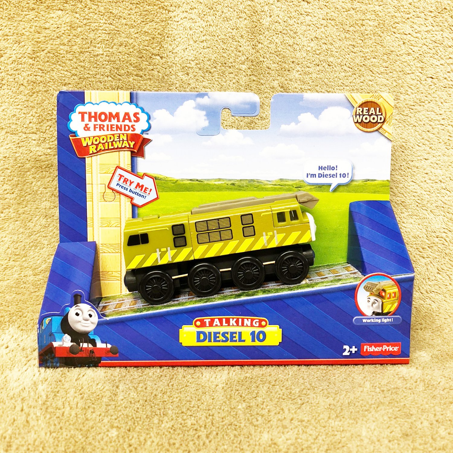 * NEW * Thomas & Friends Wooden Railway Talking Diesel-10 (#clarkstc)