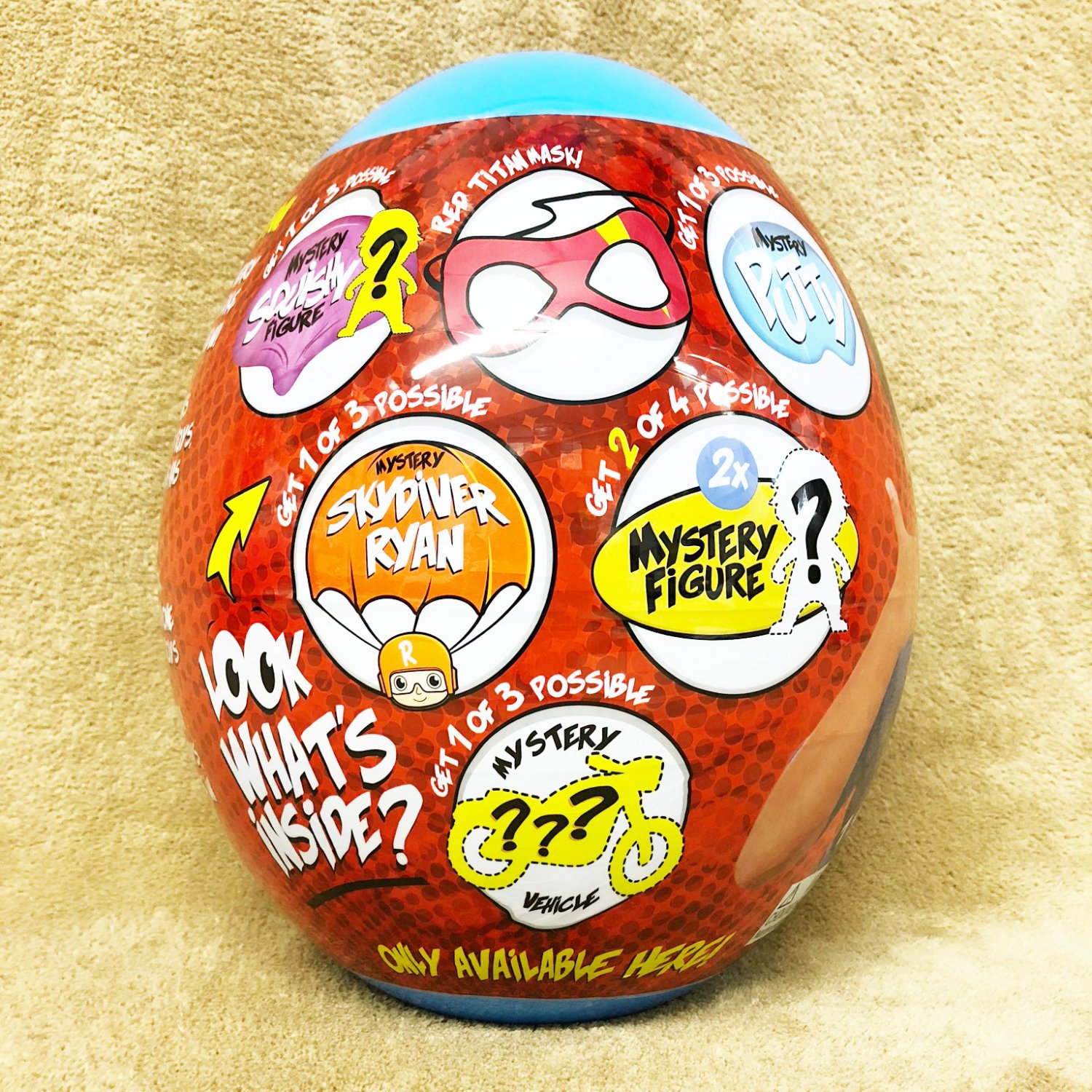 * NEW * Ryan's World Giant Mystery Egg Series 2 (Blue) (#clarkstc)