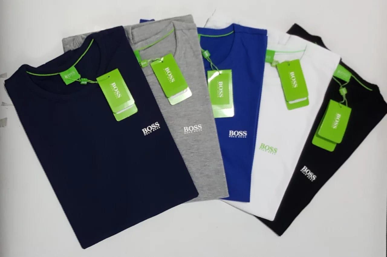 Men's HUGO BOSS Crew Neck cotton Short Sleeve T-shirts: S-2XL