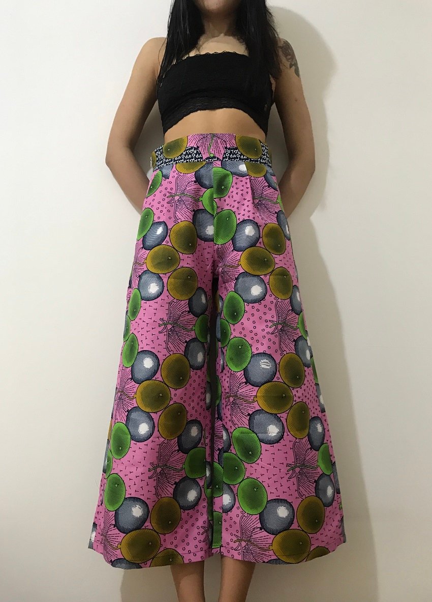 Wide Leg African Print Pants main image 0