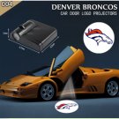 2pcs Denver Broncos Wireless Car Door Led Laser Projector