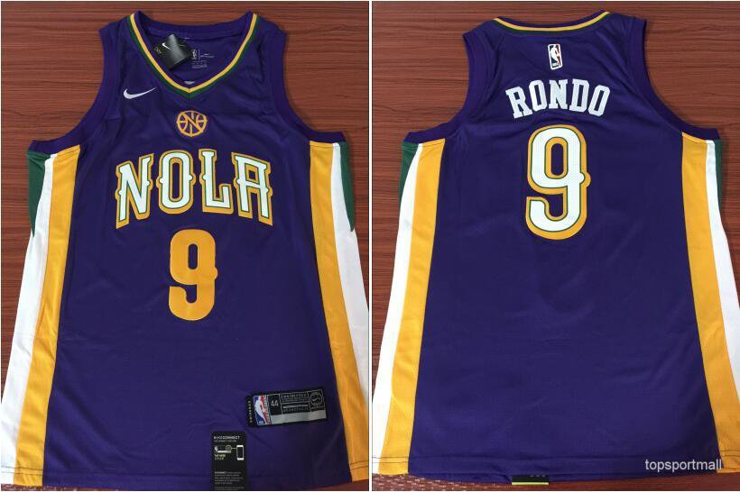 9 Rajon Rondo Stitched Jersey For Men Size S To 2 XL Blue