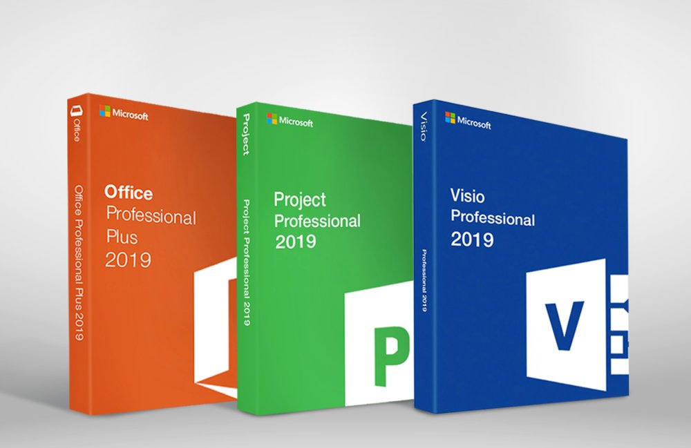 Microsoft Office 2019 Pro Plus + Microsoft Project 2019 Pro + Visio Pro 2019 Key