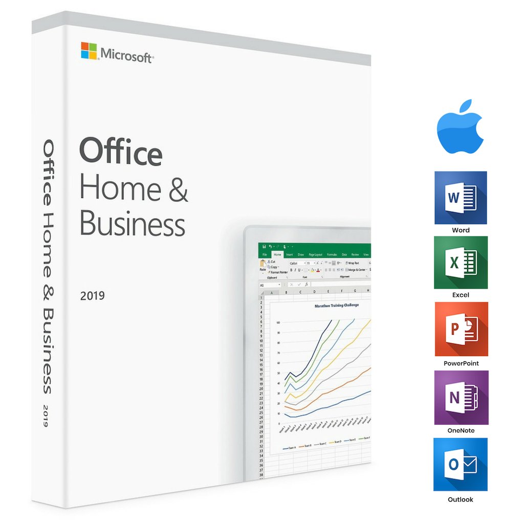 Microsoft Office 2019 Home and Business For MAC - 1 MAC License
