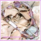Amethyst and Gold Bracelet