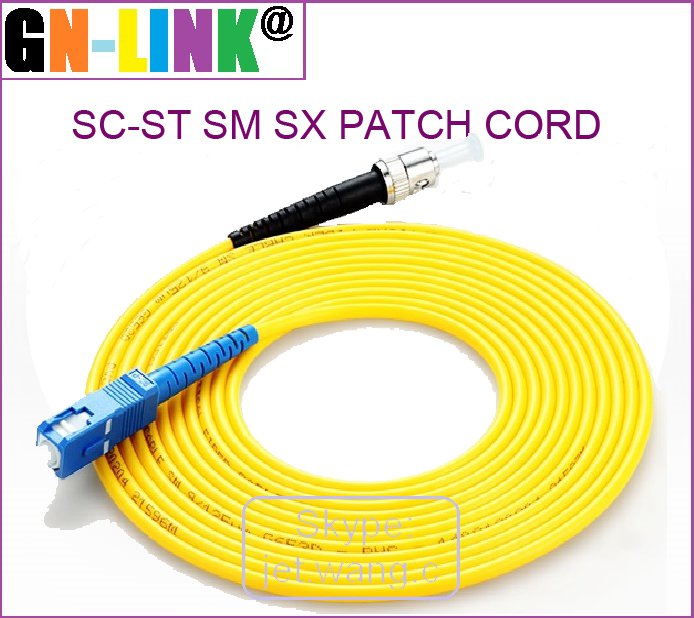 SC/UPC-ST/UPC SM SX 3 METER PATCH CORD.