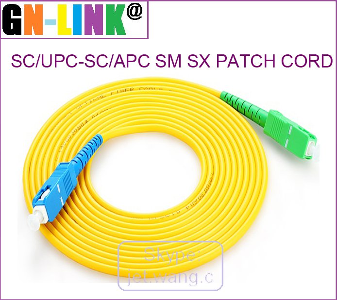SC/UPC-SC/APC SM SX 3 METER PATCH CORD.
