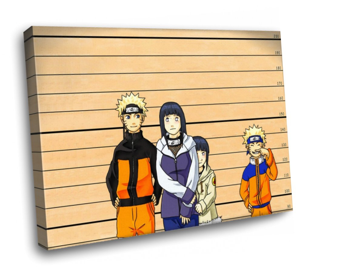 Naruto Shippuden Hyuuga Hinata Framed Canvas Print Art Wall 12x8