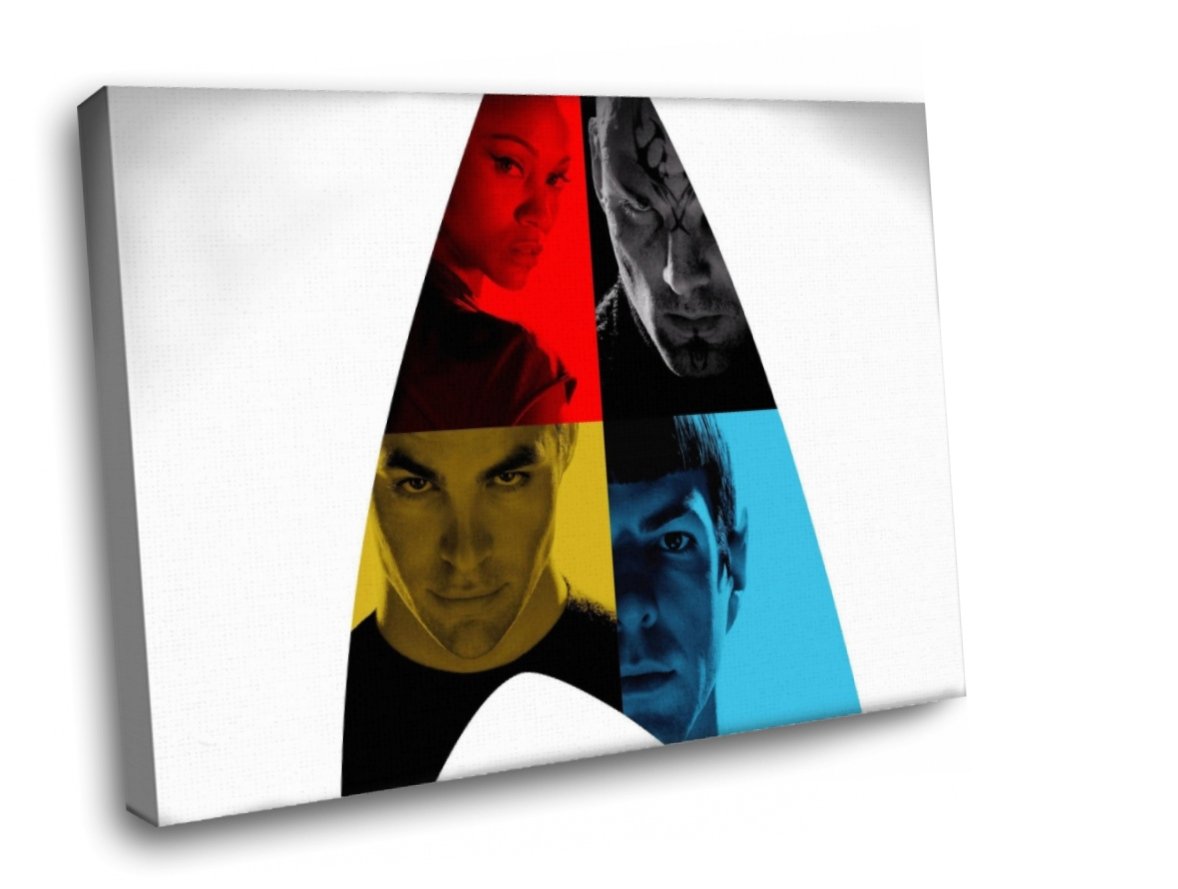 Star Trek Framed Canvas Wall Art 12x8